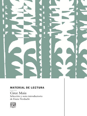 cover image of Circe Maia. Material de lectura. 233. Poesía. Nueva época